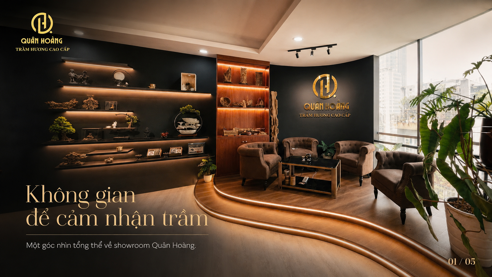 showroom Trầm Hương Quân Hoàng