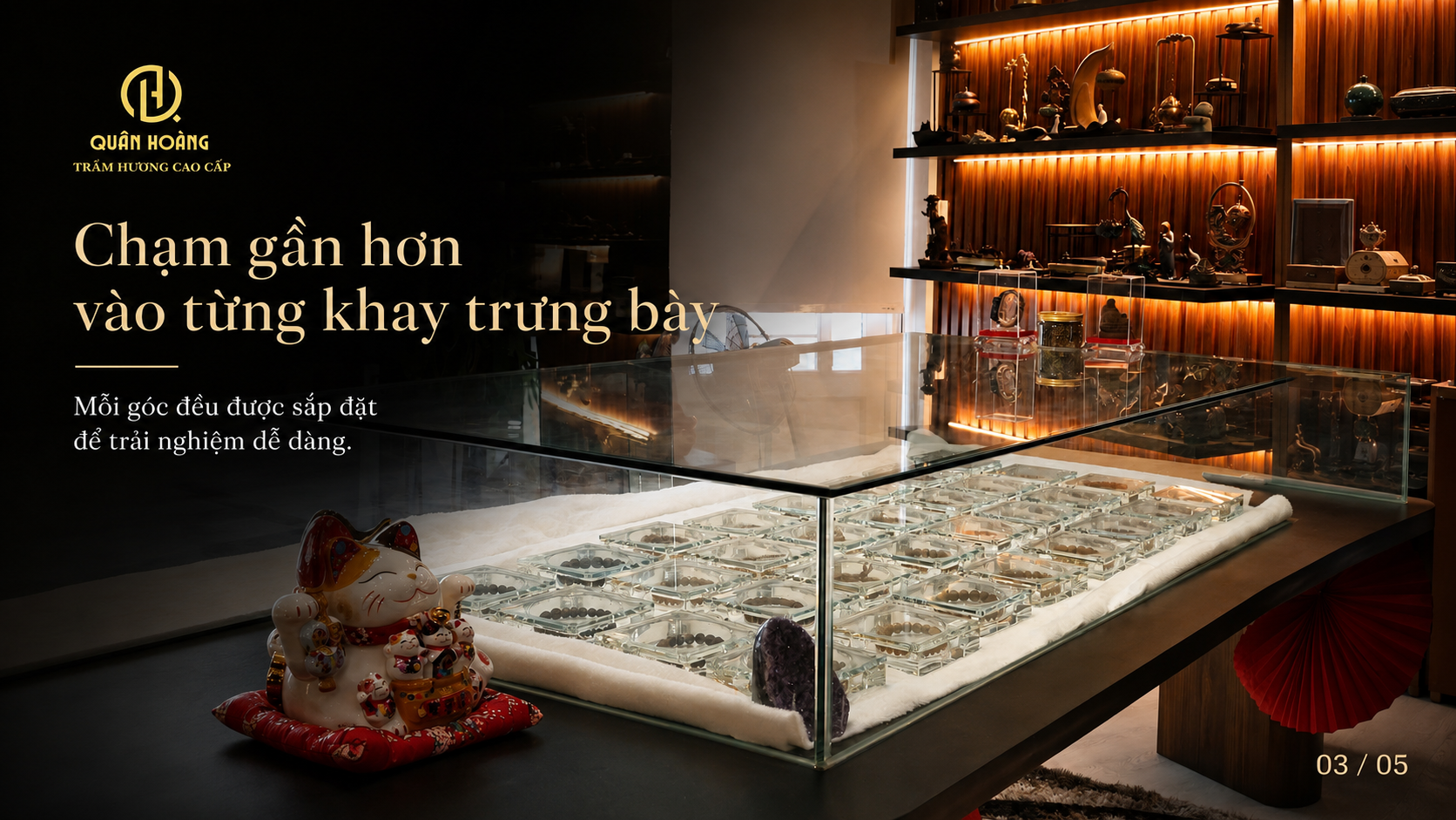 showroom Trầm Hương Quân Hoàng