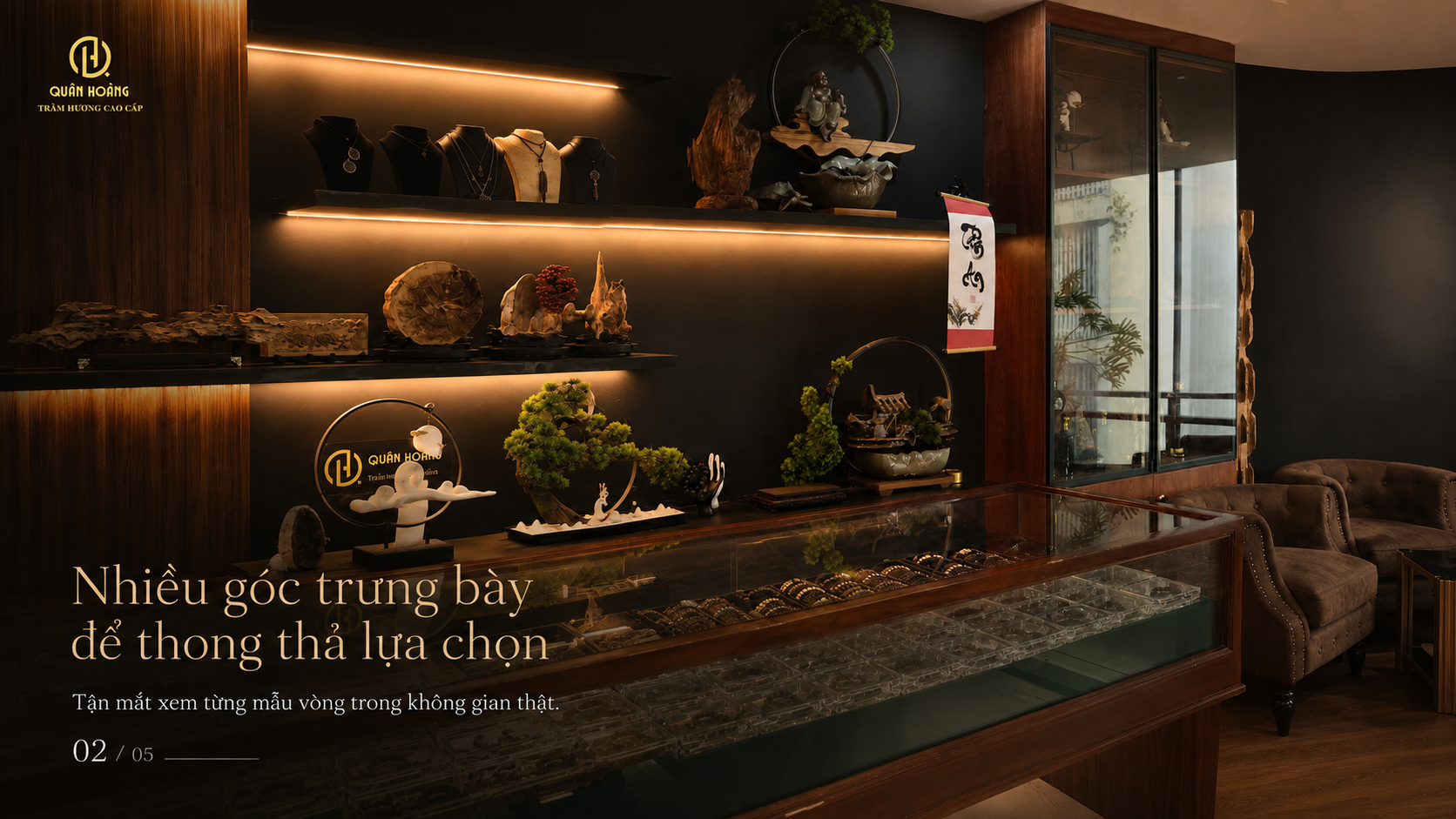 showroom Trầm Hương Quân Hoàng