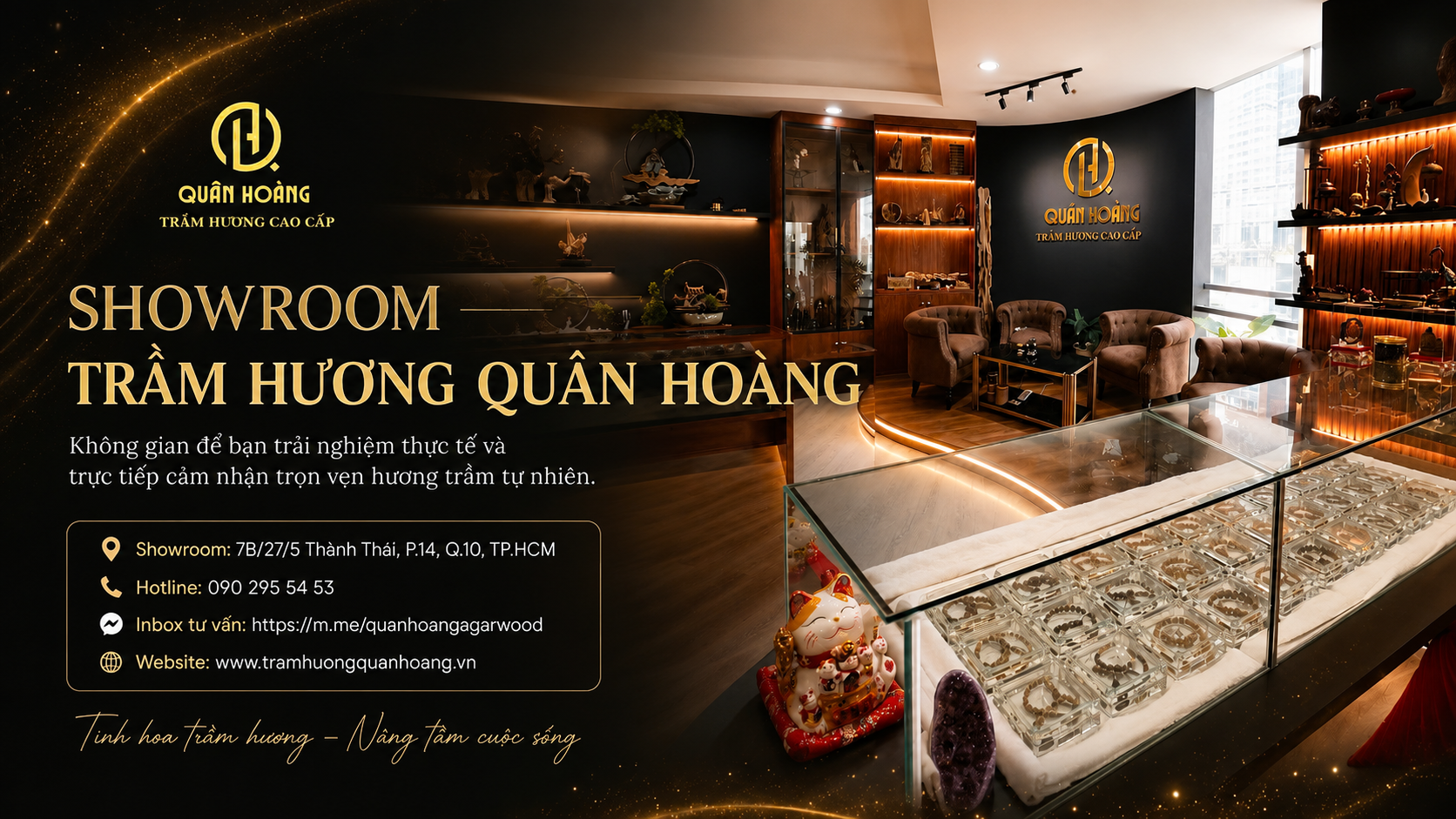 showroom Trầm Hương Quân Hoàng